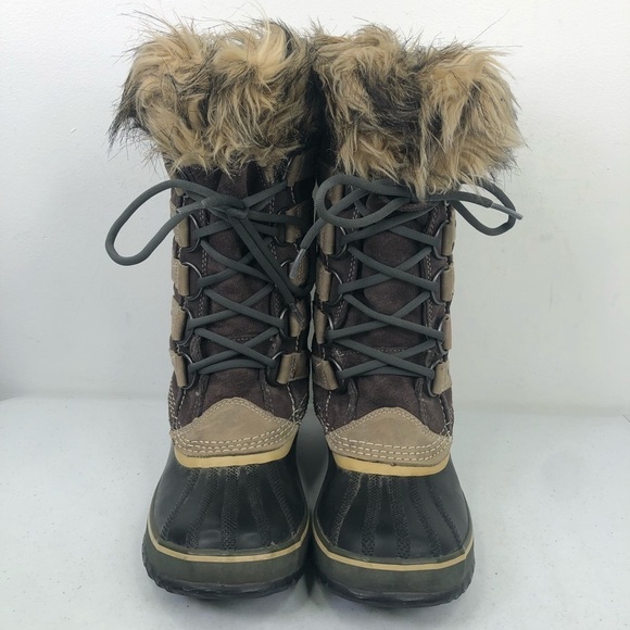 Sorel Joan Of Arc Arctic Rubber Suede Winter Boots - Picture 7 of 11